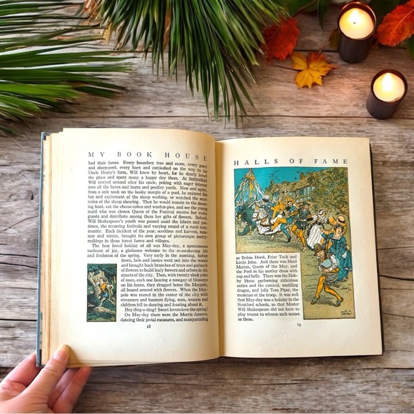 VINTAGE 1937 Halls of Fame of My Book House - Childhood Biographies of Authors - Picture 14 of 16